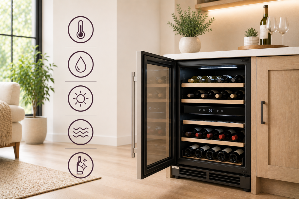 uline wine cooler maintenance