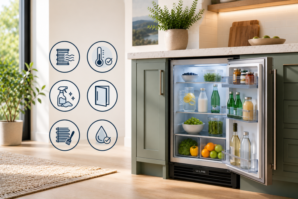uline fridge maintenance
