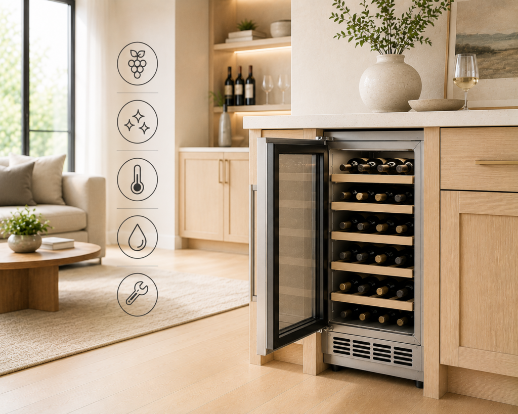 uline wine cooler care tips